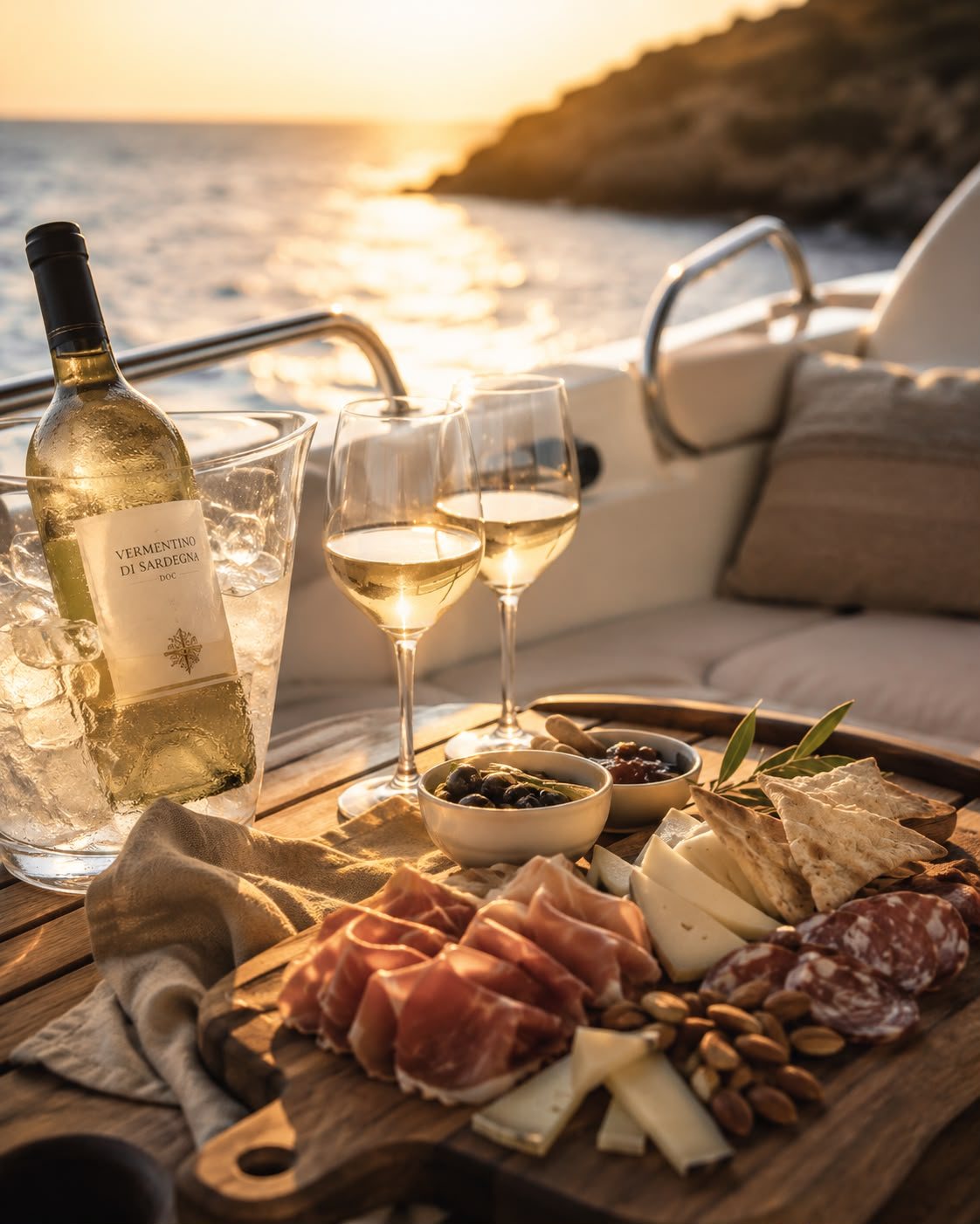 A selection of traditional Sardinian products
