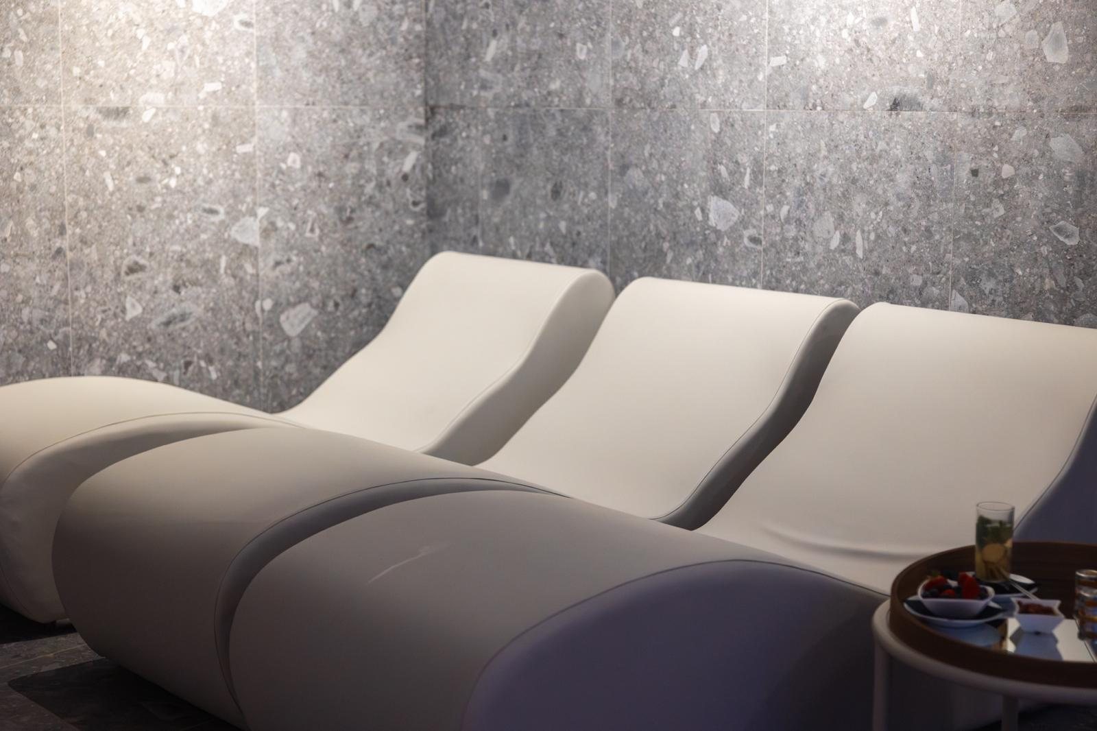 Relaxation area of the Cala Lupo Resort SPA in Stintino